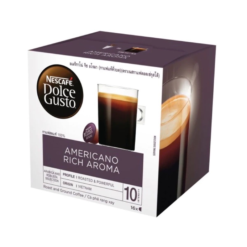 nescafe dolce gusto Americano rich aroma กล่องเต็ม**
