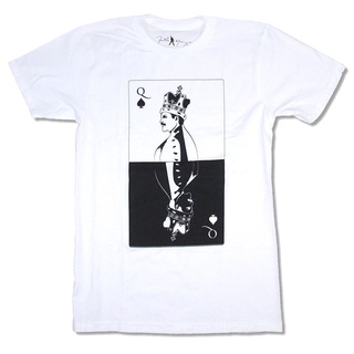 ขายดี!ขายดี เสื้อยืด พิมพ์ลาย Freddie Mercury Queen Spade Card สีขาว OPomge44PHbbpk82S-5XL