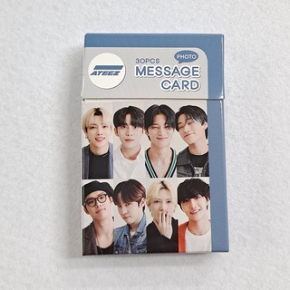 [พร้อมส่ง] [พร้อมส่ง] Ateez การ์ดข้อความโฟโต้การ์ด 30 ชิ้น