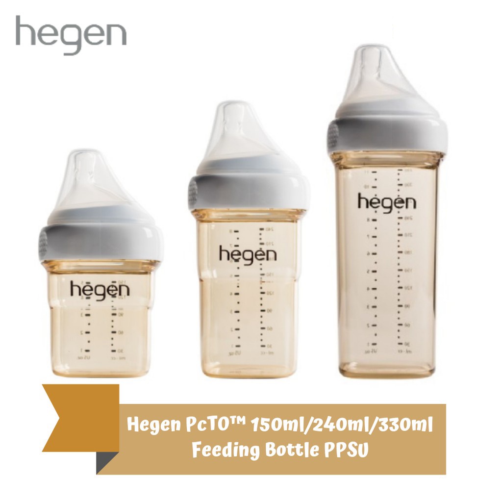 Hegen PCTO ขวดนม PPSU 150ML 240ML 330ML / 5OZ 8OZ 11OZ ขวดนมขวดดื่ม Teat Botol Susu Puting – โปรปัง