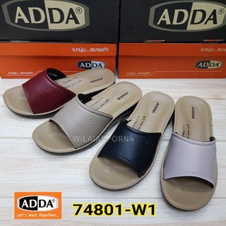 ADDA 74801 รองเท้าแตะสวม ไซส์ 36-40 สีดำ สีแดง สีครีม สีชมพู