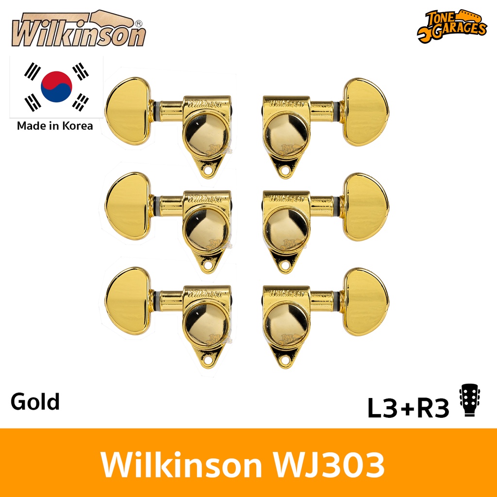 Wilkinson WJ303 ลูกบิดกีต้าร์ ทรง Gibson Epiphone แบบ L3+R3 สี Gold งานเกาหลีแท้