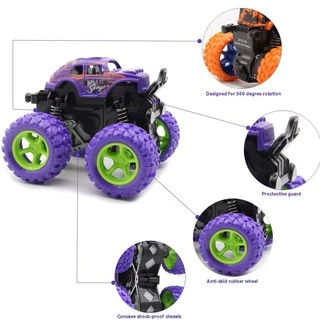 รถของเล่นเด็ก Monster Truck เร็วแรงทะลุสิ่งกีดขวาง สีสันสวยงาม