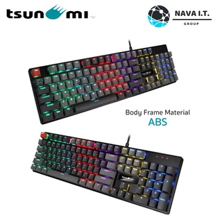 TSUNAMI MK-02 PRO คีย์บอร์ดเกมส์เมอร์มีทั้ง (BLUE SWITCH)