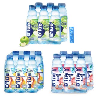 บลู Blue น้ำดื่มผสมวิตามินซี และบี 3 รสชาติ ขนาด 500 มล.x6 ขวด สินค้าใหม่ สุดคุ้ม พร้อมส่ง
