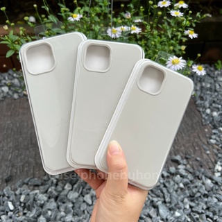 🔥เคสกำมะหยี่มีโลโก้ สีเทาอ่อน ใช้สำหรับเคสมือถือ i14 mini Pro Promax,7 8 plus,SE2,X XR XSmax,11 Pro Max,12 mini Pro Max🔥