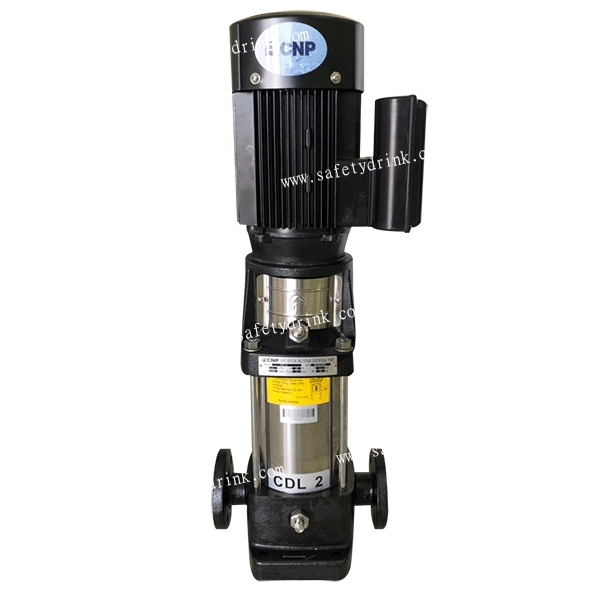 SafetyDrink ปั๊ม Multistage แนวตั้ง CNP CDL 2-110 (220V) 1.5 HP/1.1 kW