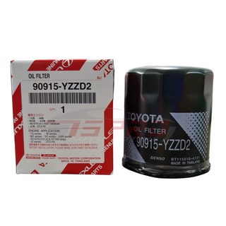 ไส้กรองน้ํามัน สําหรับ Toyota 90915-YZZD2 Hilux Kun25 6 Gun125 6 Hiace KDH200 TRH203 Camrysxv10 20 FortunerKUN50 EstimaMCR30