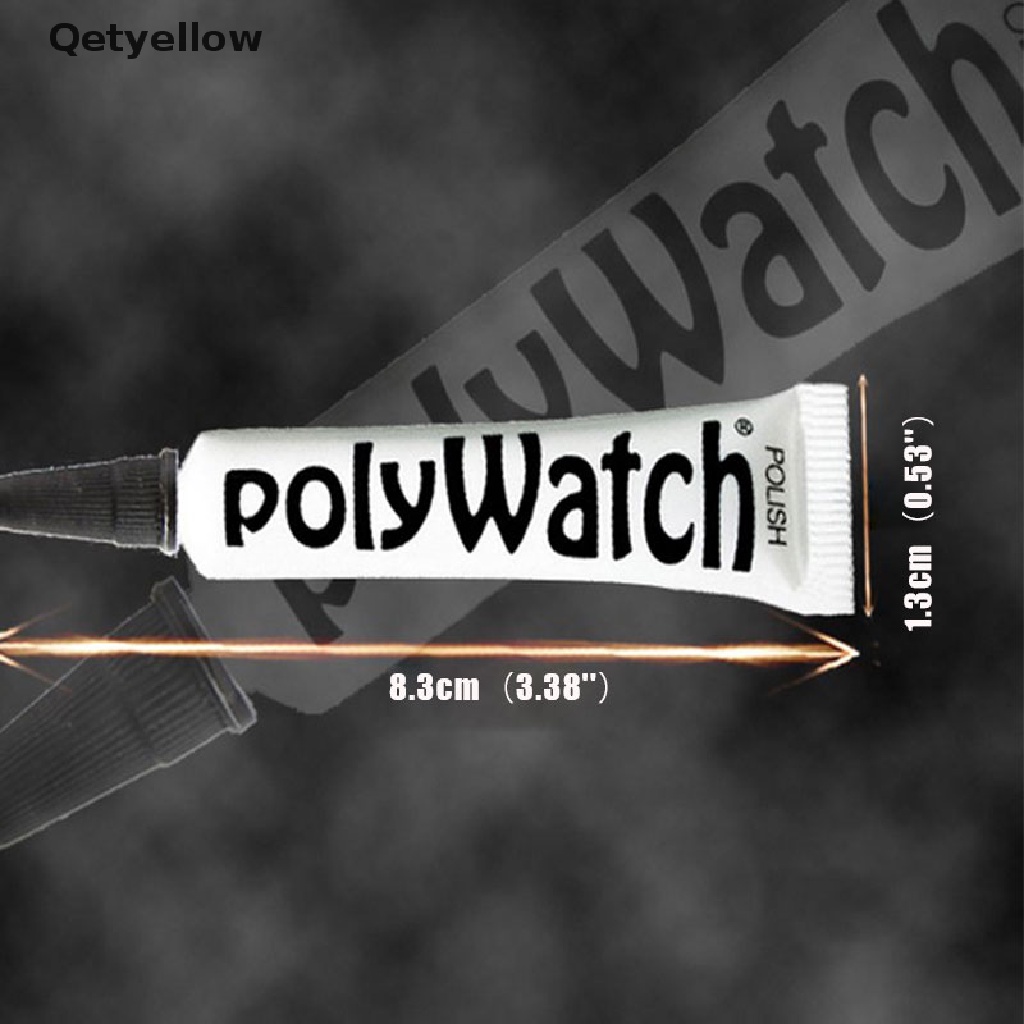 Qetyellow Polywatch ที่ขูดขีดข่วนนาฬิกาข้อมือ พลาสติก อะคริลิค คริสตัล
