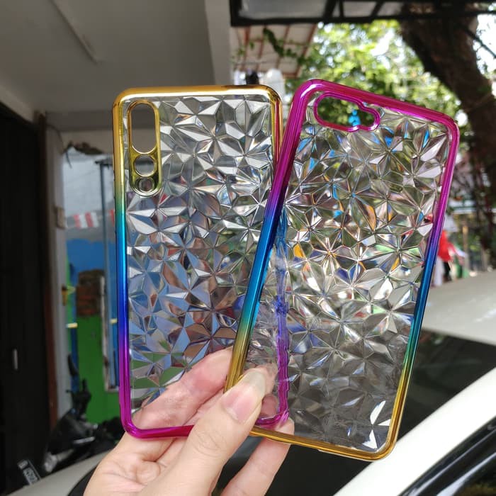 Huawei p20 pro Silicon ชุบ softcase cafele เพชร