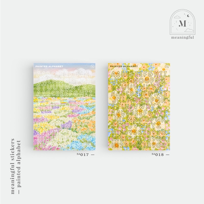 DADDY | Glitter Glue  Alphabet Sticker A5 สติ๊กเกอร์ตกแต่ง ลายตัวอักษร เนื้อวิ้งๆ