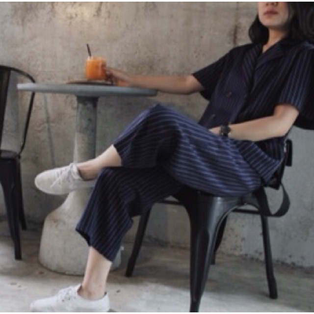Freddy Pants [Navy Stripe]