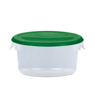 Food Storage 2 QT แบบใสฝาสีเขียว ถังพลาสติก Food Storage 2 QT Clear Green Lid