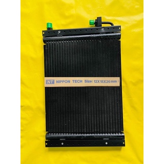 แผงร้อน แผงคอนเดนเซอร์ 12”x18”หนา 26มิลลิเมตร PARALELL FLOW หัวเปเปอร์