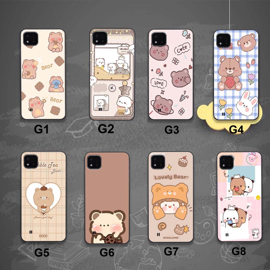 เคสโทรศัพท์ OPPO REDME C20 / REDME C21Y PRINTED พร้อมหมีสุดน่ารัก น่ารักกลับกรณี.