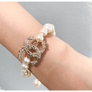 Chanel​ bracelet​ ข้อมือมุก​ ปรับระดับได้