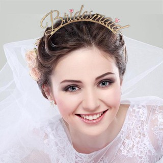 ที่คาดผม Bridesmaid  สีโกลด์ - Bridesmaid Gold Metal Headband