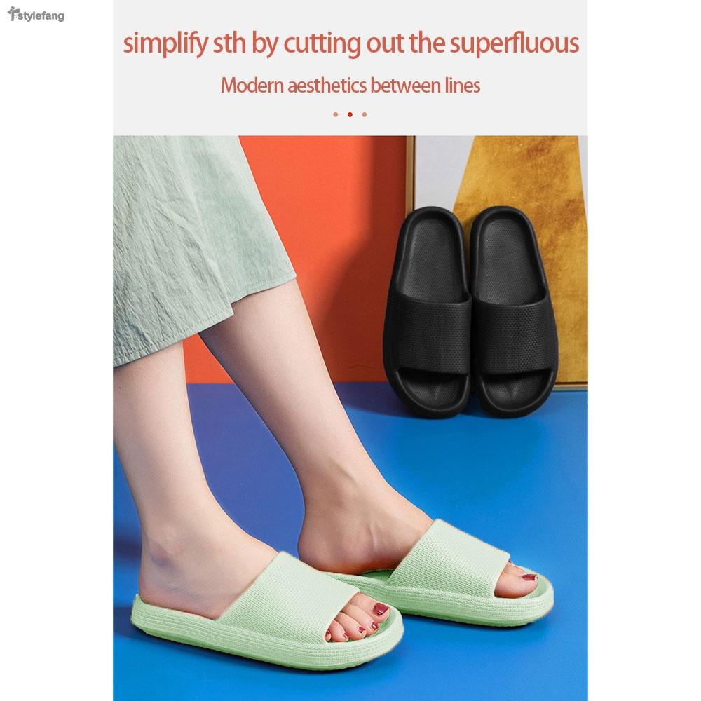 STYLEF-Thick Bottom Slipper Household Indoor Nonslip Bathroom Summer ...