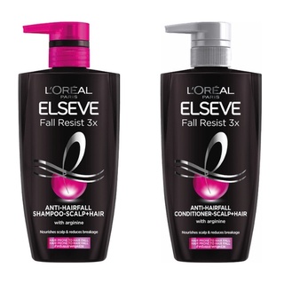 LOREAL PARIS LESEVE Fall Resist 3X Anti-Hairfall Shampoo ลอรีอัล ปารีส เอลแซฟ ฟอล รีซิสท์ แอนไท-แฮร์ฟอล แชมพู 450 มล.