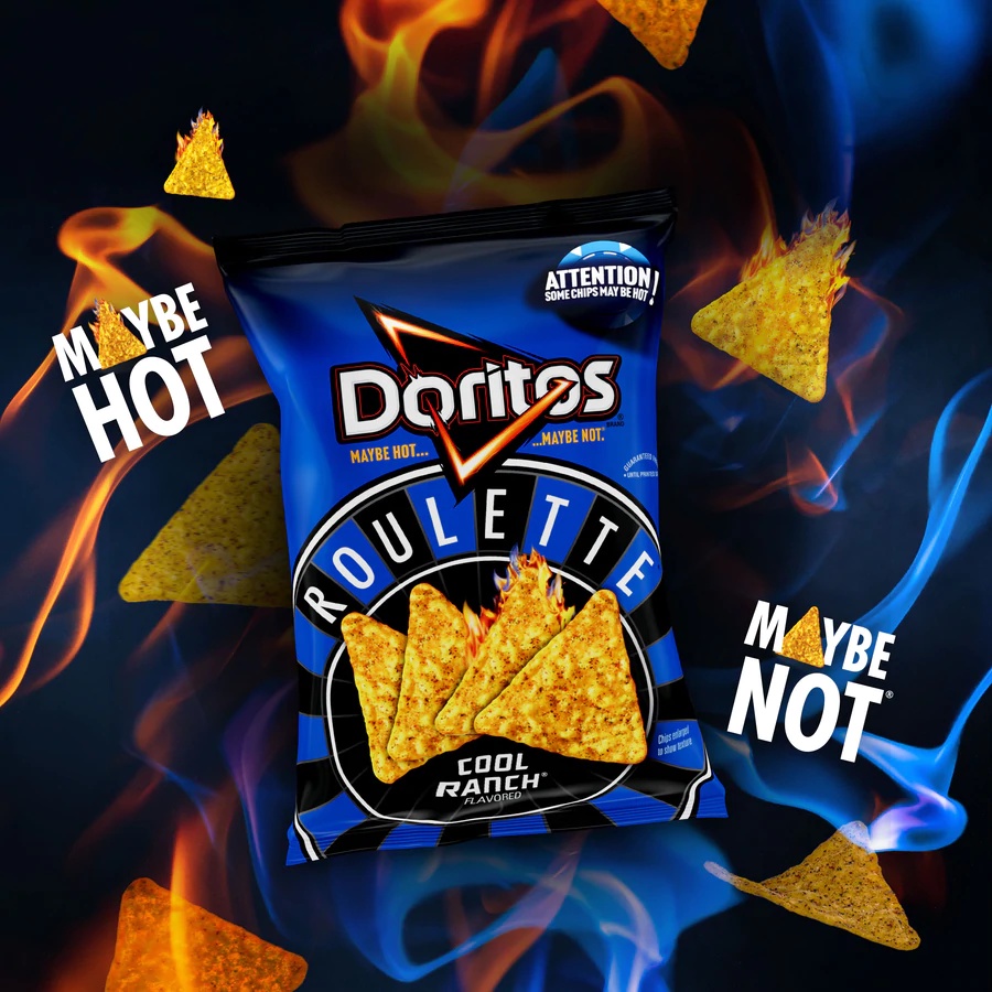 Doritos Cool Ranch Roulette & Flamin Hot- 9.75 oz/262 g ขนม usa