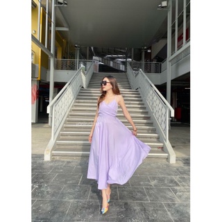 Ella dress เดรสยาวผูกหลัง​ ผ้าไหมอิตาลีพริ้วๆ ไปดินเนอร์​สวยๆ​กับผู้​ได้เลย