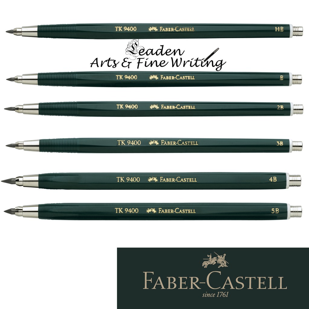 ดินสอคลัตช์ Faber-Castell TK 9400 HB, B, 2B, 3B, 4B, 5B หรือ 6B