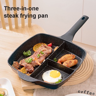 ⊕☋3-in-1 non stick frying pan crepe maker pan cooking wok pot korean cookware breakfast egg pan skillet kitchen utensils