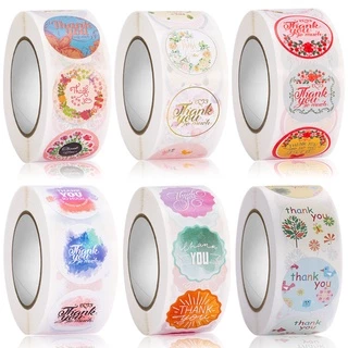 ll ลายเยอะ สต้อคแน่น ร้านคนไทย ll Sticker Thank You สติ๊กเกอร์ขอบคุณ ติดขนม ติดกล่อง ถุงขนม เพิ่มมูลค่าสินค้า ลายเยอะมาก