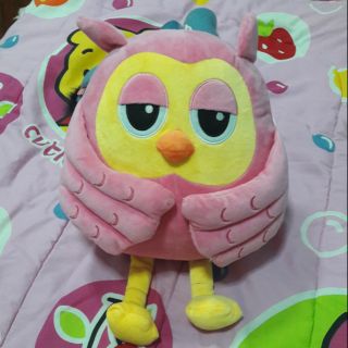 นกฮูก Roumang สีชมพู ขนาด12นิ้ว