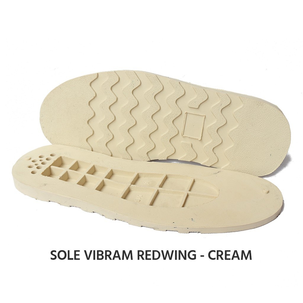 Hitam Redwing CATERPILLAR VIBRAM Sole ยางสีดําและสีเบจ, พื้นตัด ODREY