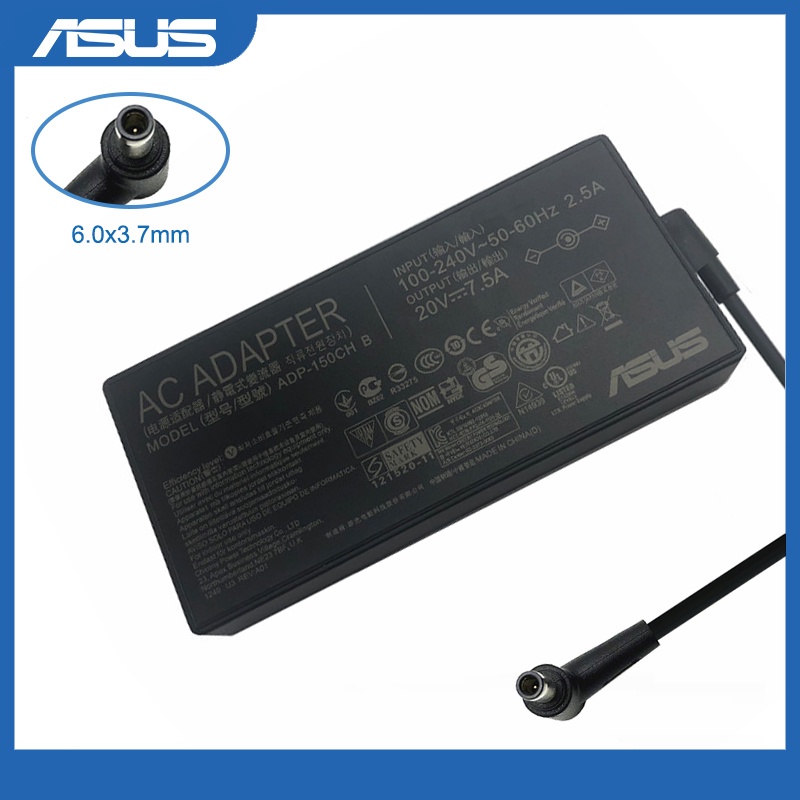 150W AC 7.5A 20V อะแดปเตอร์ชาร์จ A18-150P1A สําหรับ ASUS TUF A15 TUF506II/506IU-ES74 TUF506II-BS74 แ
