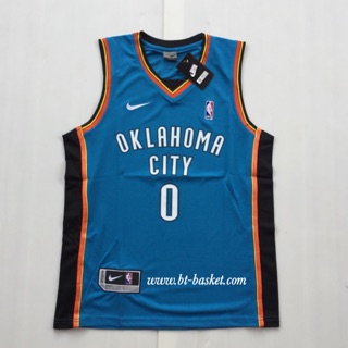 โล๊ะ เสื้อบาส NBA Wesbrook 0 สีฟ้าเข้ม