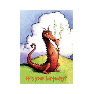 eeBoo Sassy Dragon Birthday Card - การ์ดอวยพรวันเกิด ลายมังกร