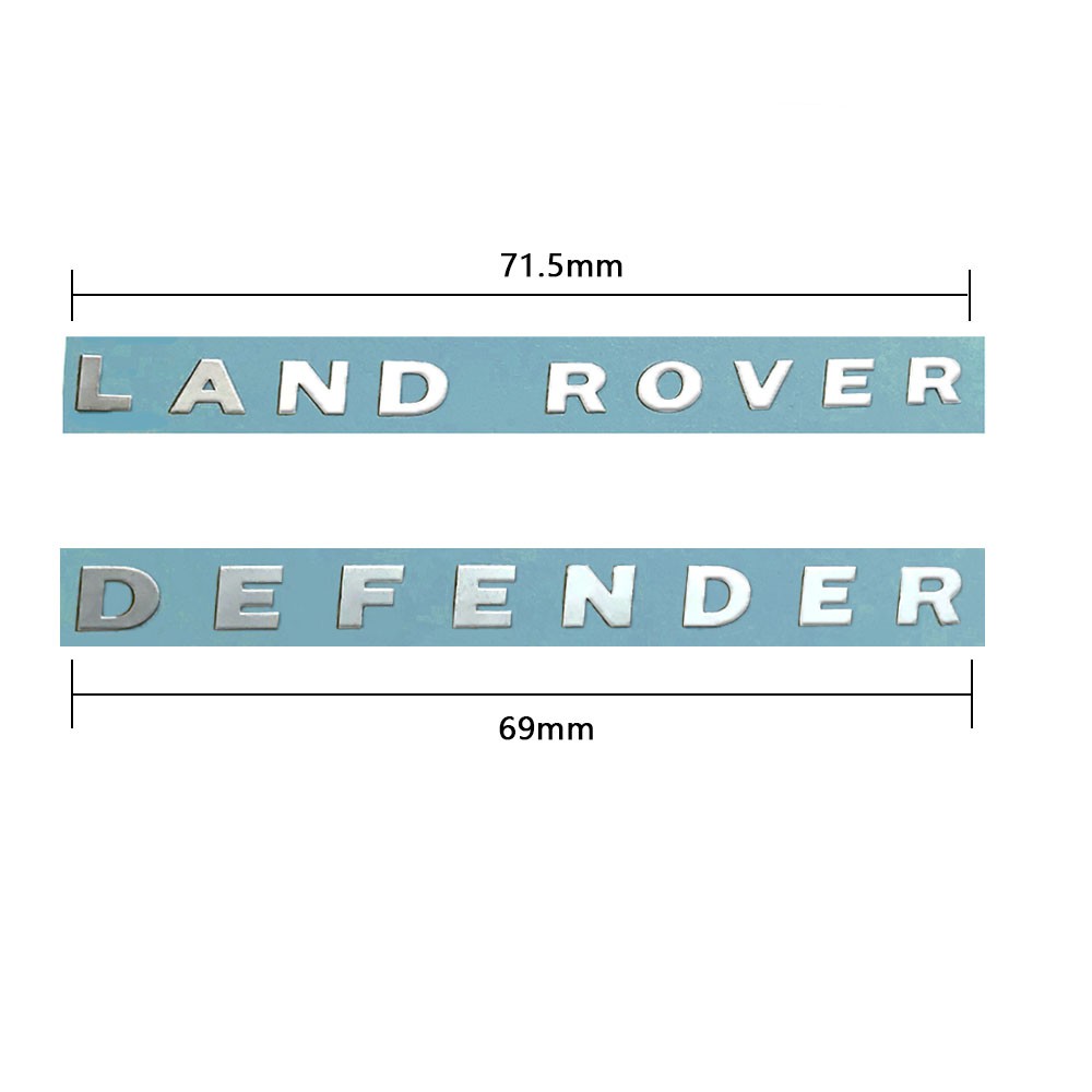 สติกเกอร์โลหะสําหรับ Traxxas TRX4 LAND ROVER DEFENDER โลโก้ยานพาหนะสําหรับ TRX4 RC4WD D90 D110