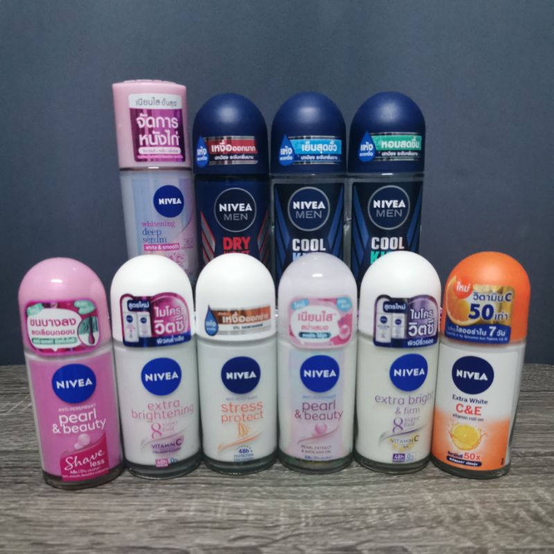 นีเวีย โรลออน NIVEA Roll On ขนาด 50 มล. มีหลายกลิ่น Exp. 2026
