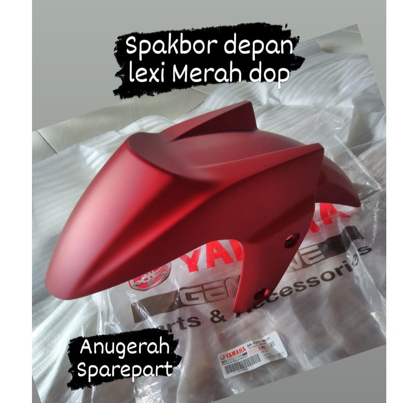 Merah Red Fender Dop Doff Dof บังโคลนหน้า Yamaha Lexi ORIGINAL