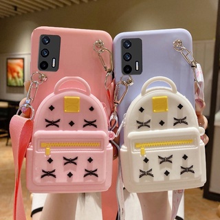 เคสซิลิโคน OPPO Reno7Z 5G Reno7 Reno6 Reno5 Reno4 Reno 8Z 7Z 2F 2 10X Zoom 3 3Pro 4 4Pro 4Z 5 5Pro 6 6Pro Find X2 X3 Pro เคสมือถือ Soft TPU Case เคสโทรศัพท์ Fashion Trend Star Schoolbag Coin Purse Silicone Cover