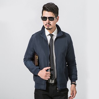 10121MM Bomber Jacket เสื้อแจ็กเก็ตสีพื้นกันหนาว