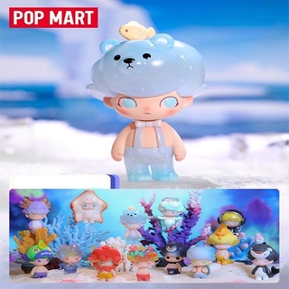 ★Hgtoys★[Optional] Popmart DIMOO ชุดกล่องปริศนา อินเทรนด์ ของขวัญ สําหรับตกแต่งตู้ปลา