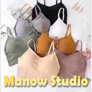 สายเดี่ยว เสื้อกล้าม บราสายเดี่ยว บราสายเดี่ยวแบบสวม 646# Manow.studio