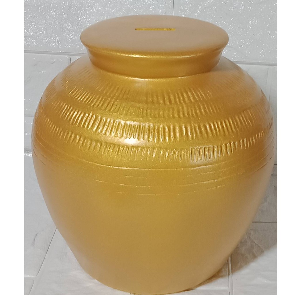 กระปุกออมสินไหเงินไหทอง ไหออมทรัพย์ ขนาด 19x19x20 cmราคาถูกที่สุด ...