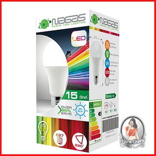 หลอดไฟ LED หลอดไฟ หลอด LED ECO Bulb 6500K 15W DAYLIGHT E27 NAGAS 
 เปลี่ยนก่อนประหยัดก่อนกับหลอด LED คุณภาพสูง
 ใช้ททดแท