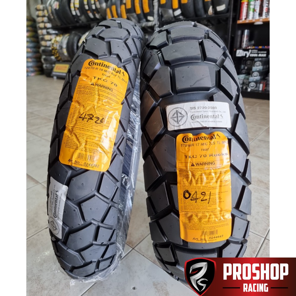 💥ส่งฟรี💥ยาง Continental TKC70 ROCKS ขนาด 110,150,160,120,170🎉ขอบ 19,17 สำหรับ R1200GS, V-Strom, CB50