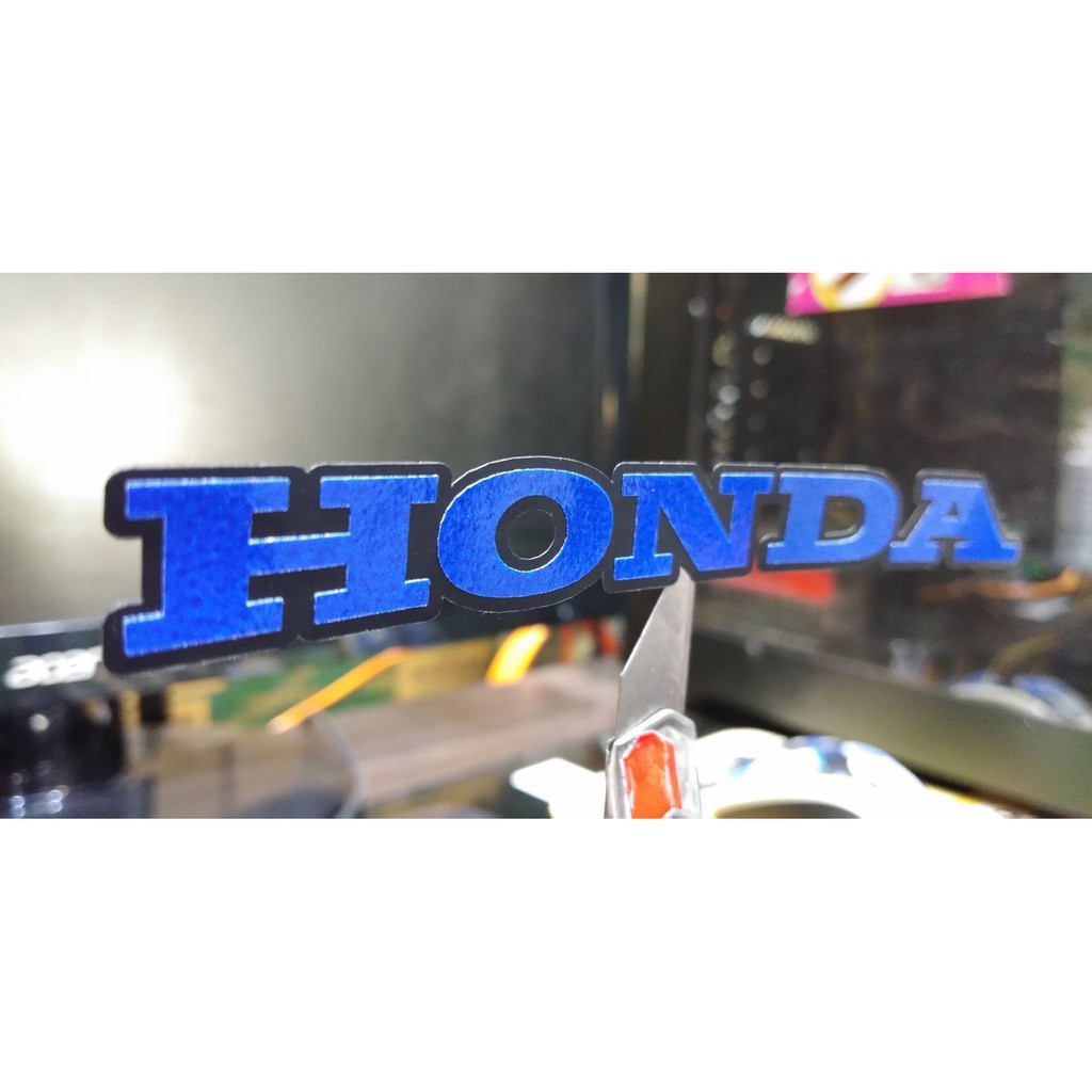 สติกเกอร์ Honda งานตัด สะท้อนแสง 3M (สีน้ำเงิน ดำ)