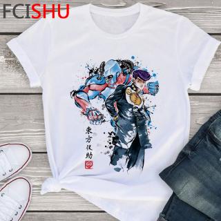 แขนสั้น เสื้อยืด jojo summer t top 2020 T-shirt rock women T-shirts shirt womens fashion streetwear hipster เสื้อยืดหลวมๆ แฟชั่น คอกลม