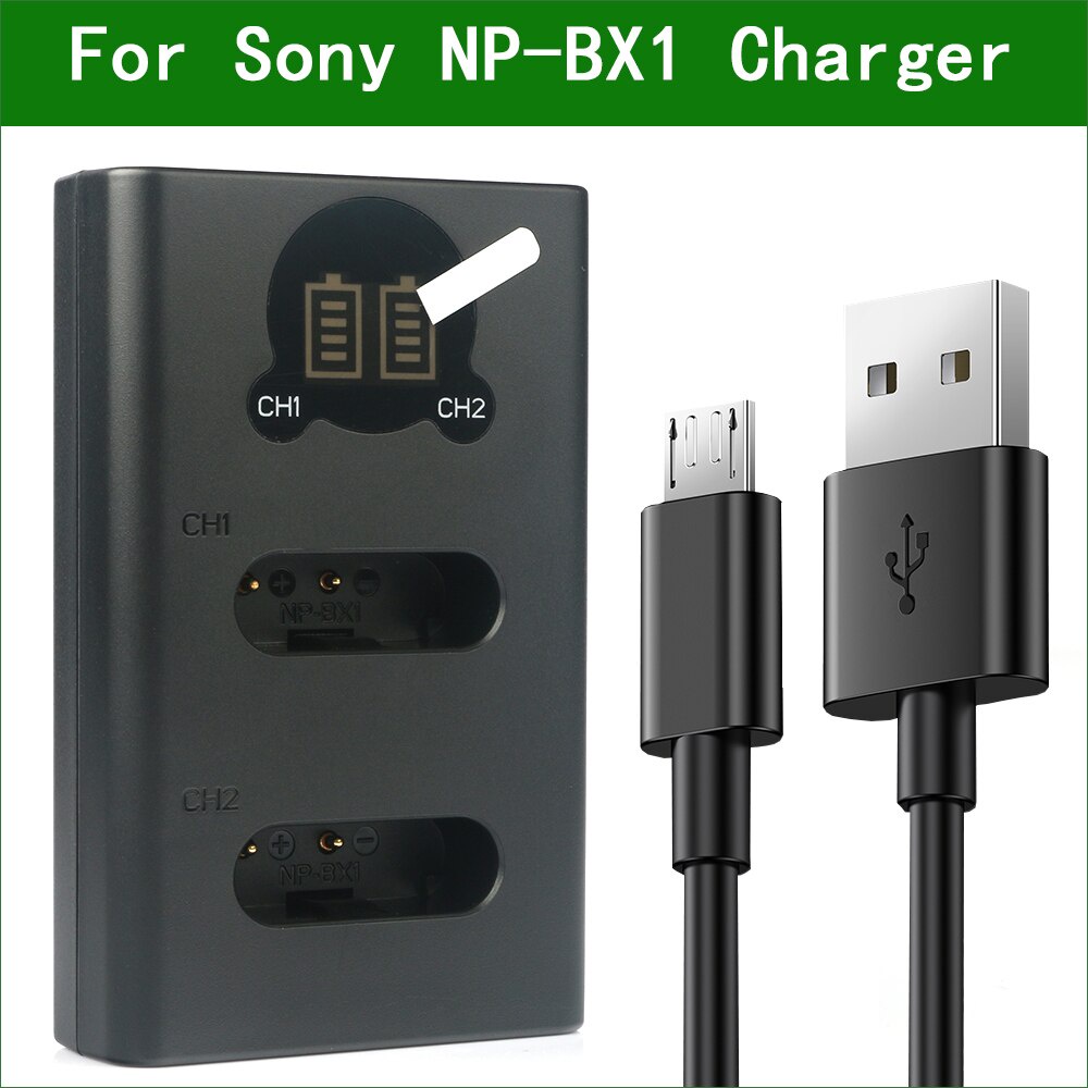 NP-BX1 NP BX1 NPBX1 BC-CSXB Dual USB Battery Charger สําหรับ Sony DSC- RX1R II RX100 M2 M3 M4 M5 M6 