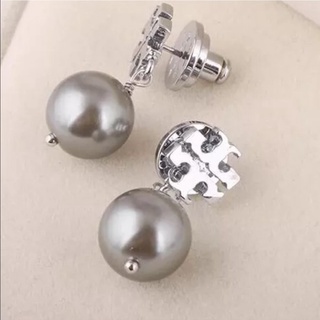 😍 ของแท้!! พร้อมส่งในไทย!! ต่างหู Tory Burch Logo Pearl Drop Earring มาพร้อมถุงผ้าแบรนด์แท้ 😍