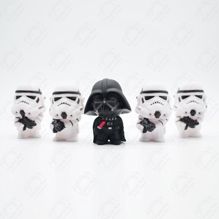 💥พร้อมส่ง💥STARWAR สตาร์ วอร์ส Star Wars Figures Black Knight Darth Vader Stormtrooper PVC Action Figures DIY