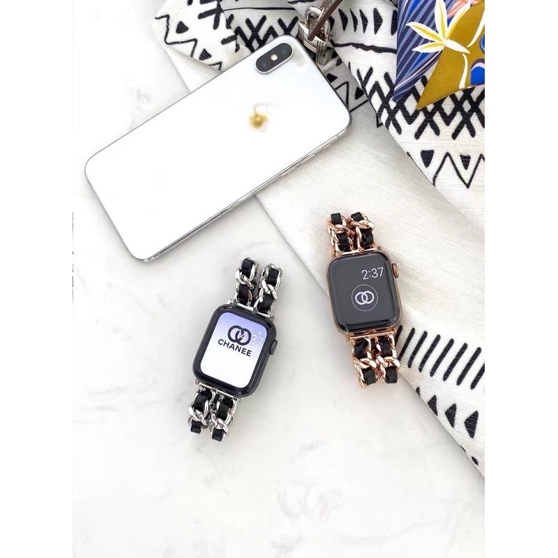สายนาฬิกาข้อมือสแตนเลส สําหรับ appl watch 10 9 7 6 SE 5 4 3 2 1 band 38 /40มม. 42 /46มม.  iwatch สายแอปเปิลวอช สายนาฬิกา