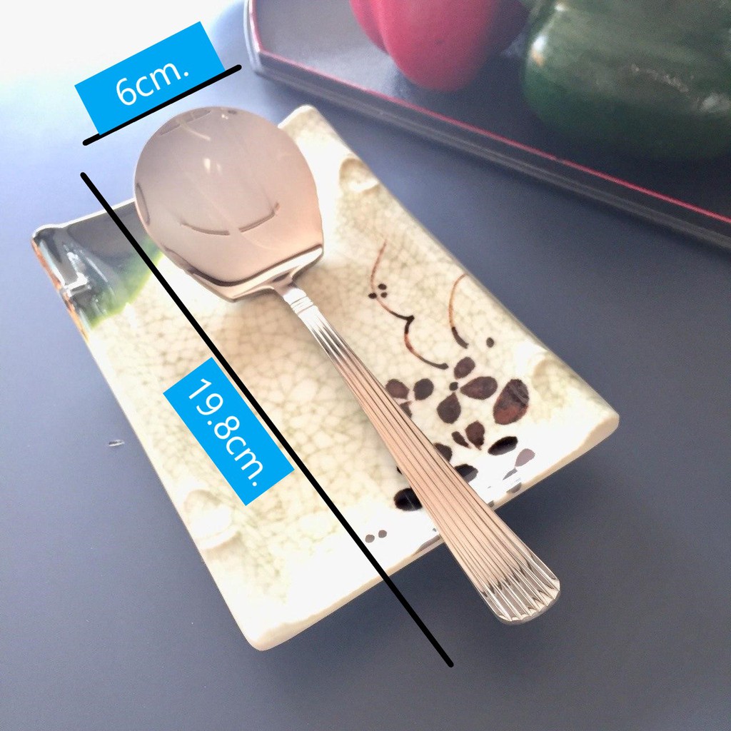 TwinFish 2ชิ้น ช้อนเสิร์ฟสแตนเลส รหัส51-17